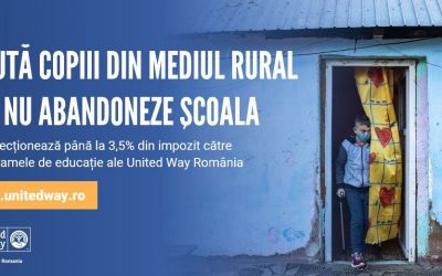 Redirecționează 3,5% din impozitul pe 2020 către programele United Way România