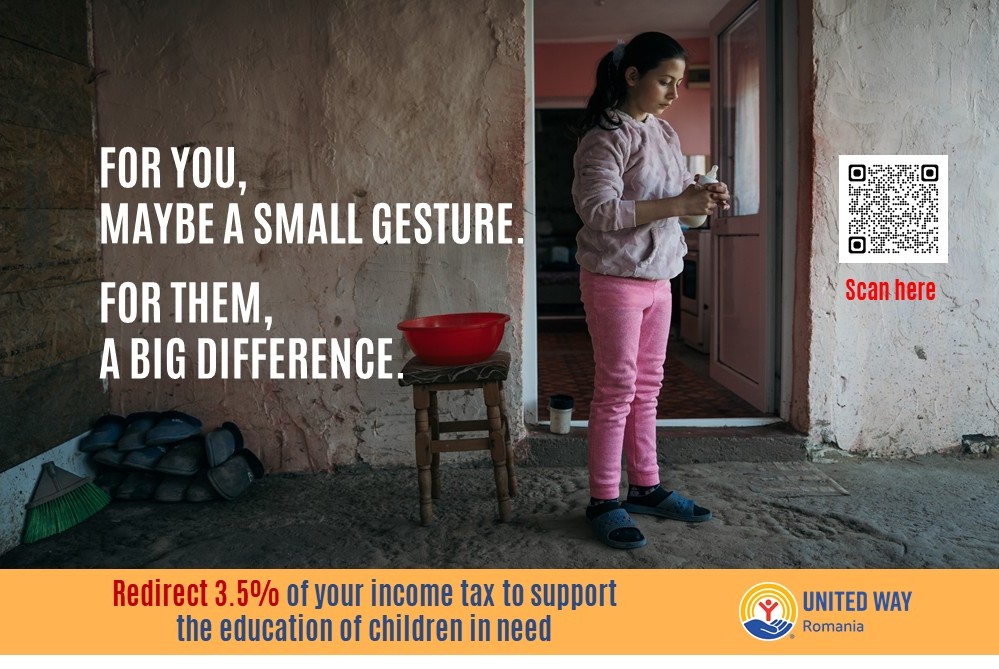 Redirect 3.5% of your income tax to support the education of children in need