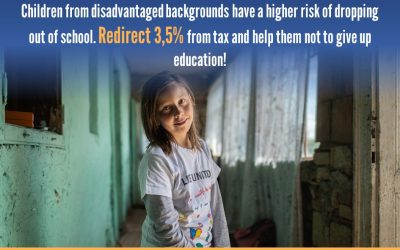 Support a disadvantaged child not to give up education. Redirect 3.5% of tax to United Way programs