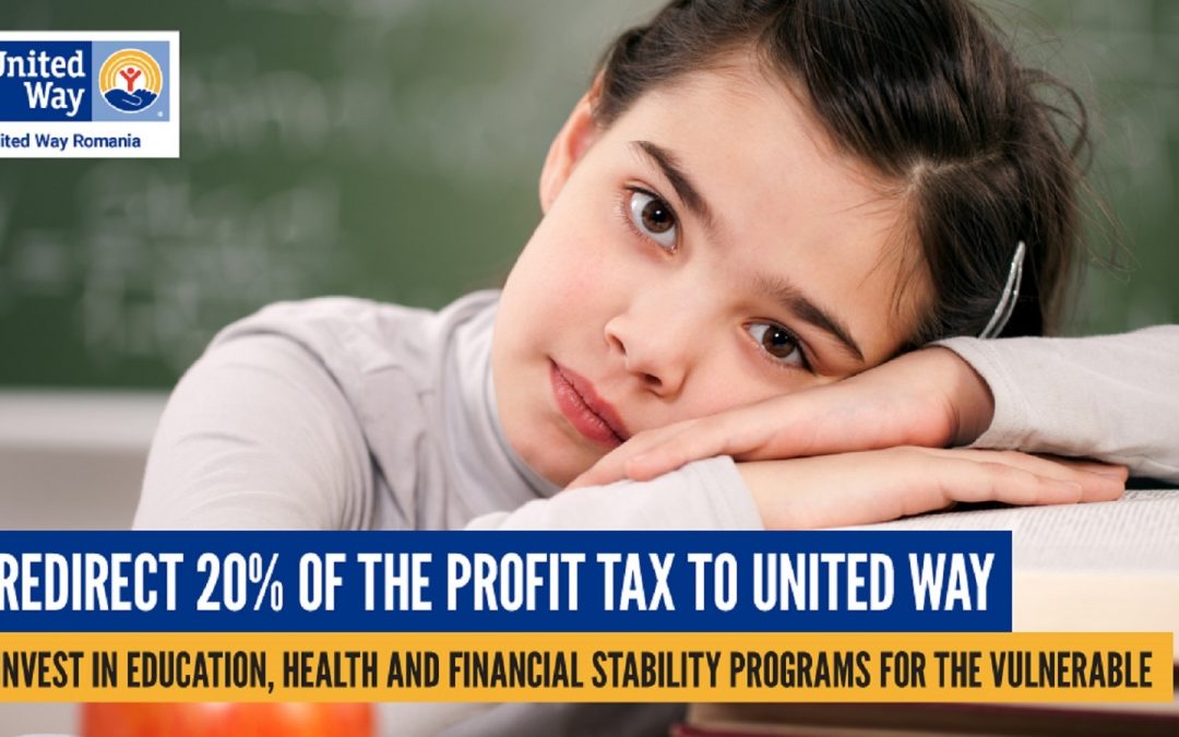 Invest in community at no cost – Redirect 20% of profit tax to United Way