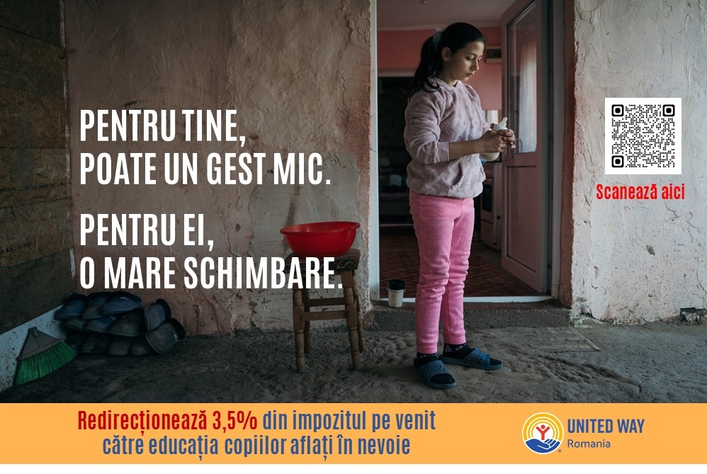 Redirecționează 3,5% din impozitul pe venit către educația copiilor aflați în nevoie